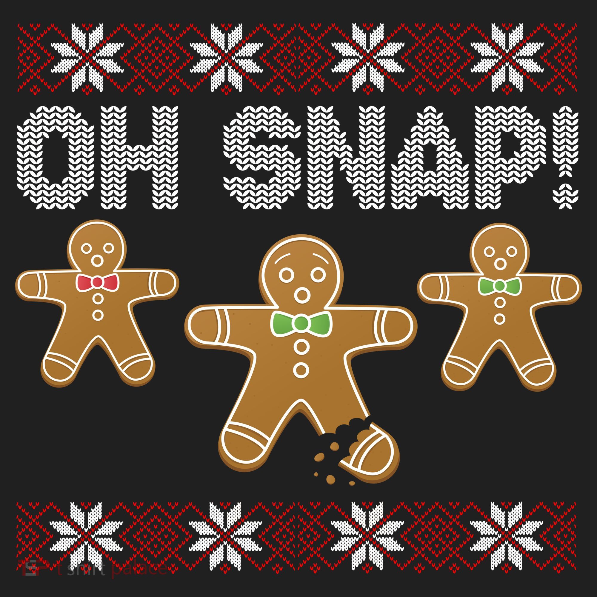 Gingerbread Oh Snap Ugly Christmas Sweater Hat