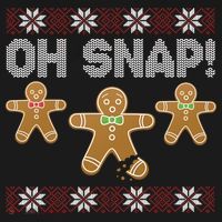 Gingerbread Oh Snap Ugly Christmas Sweater Tank Top thumb 6
