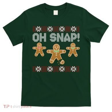Gingerbread Oh Snap Ugly Christmas Sweater T-Shirt