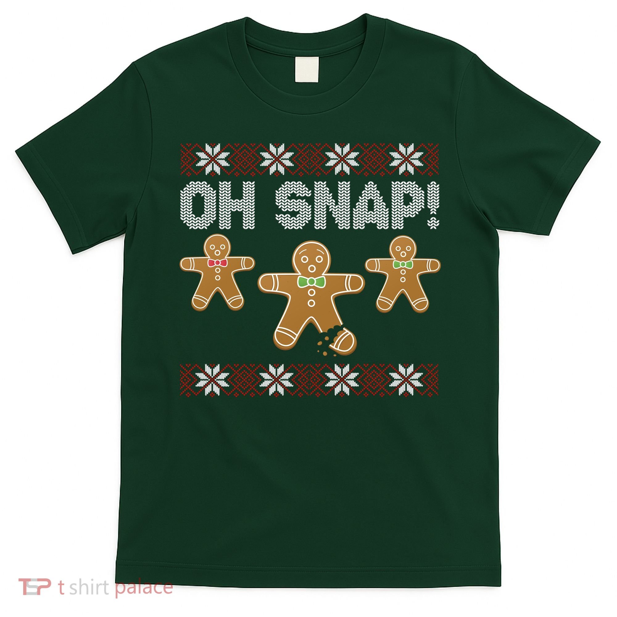 Gingerbread Oh Snap Ugly Christmas Sweater T-Shirt