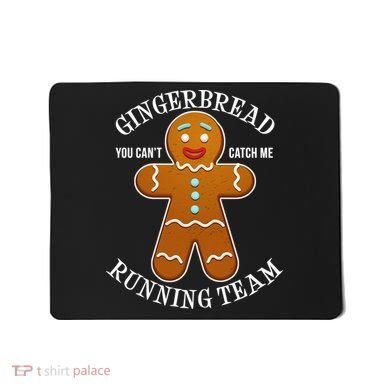 Gingerbread Running Team Mousepad