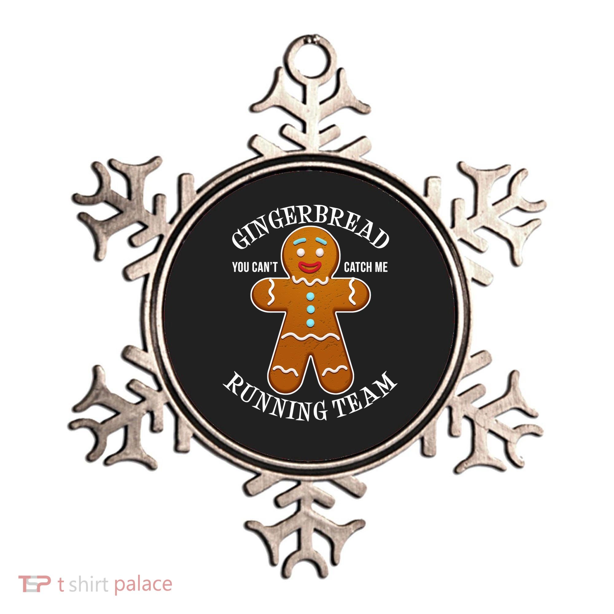 Gingerbread Running Team Ornament