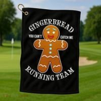 Gingerbread Running Team Golf Towel thumb 1