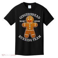 Gingerbread Running Team Kids T-Shirt thumb 0