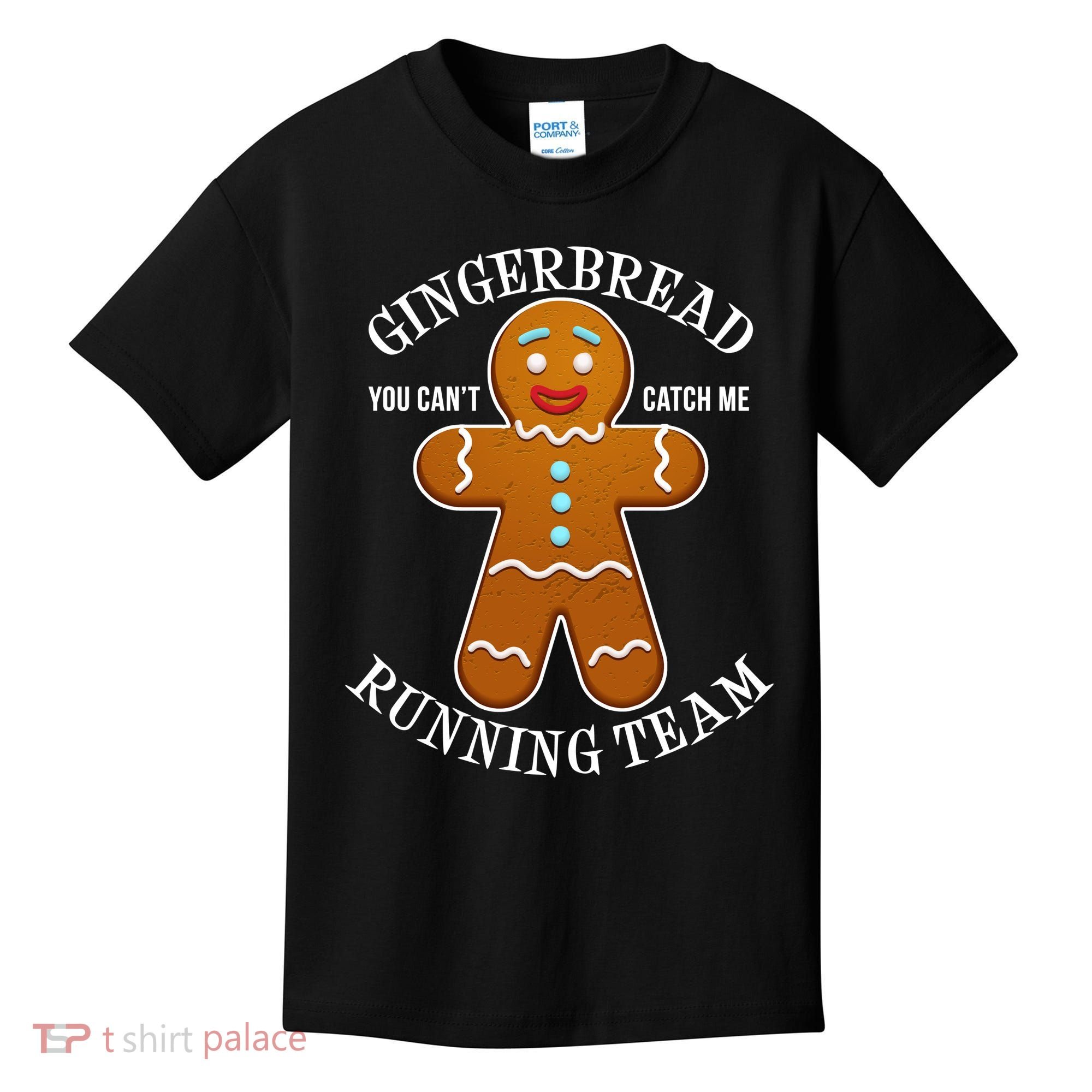 Gingerbread Running Team Kids T-Shirt