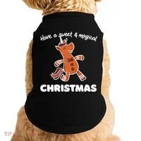 Gingerbread Unicorn Cookie Magical Christmas Doggie Tank thumb 0