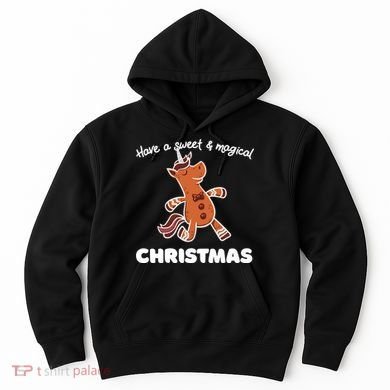 Gingerbread Unicorn Cookie Magical Christmas Hoodie