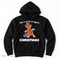 Gingerbread Unicorn Cookie Magical Christmas Hoodie thumb 0