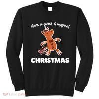 Gingerbread Unicorn Cookie Magical Christmas Sweatshirt thumb 0