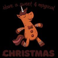 Gingerbread Unicorn Cookie Magical Christmas Coffee Mug thumb 5