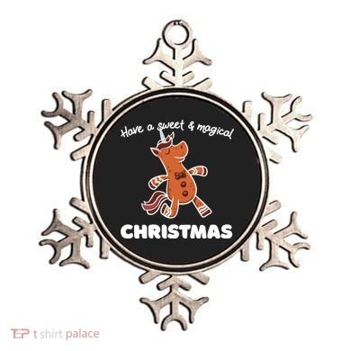 Gingerbread Unicorn Cookie Magical Christmas Ornament