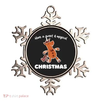 Gingerbread Unicorn Cookie Magical Christmas Ornament