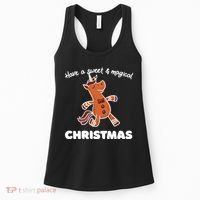 Gingerbread Unicorn Cookie Magical Christmas Women's Tank Top thumb 0