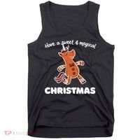 Gingerbread Unicorn Cookie Magical Christmas Tank Top thumb 0