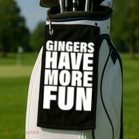 Gingers Have More Fun Golf Towel thumb 2