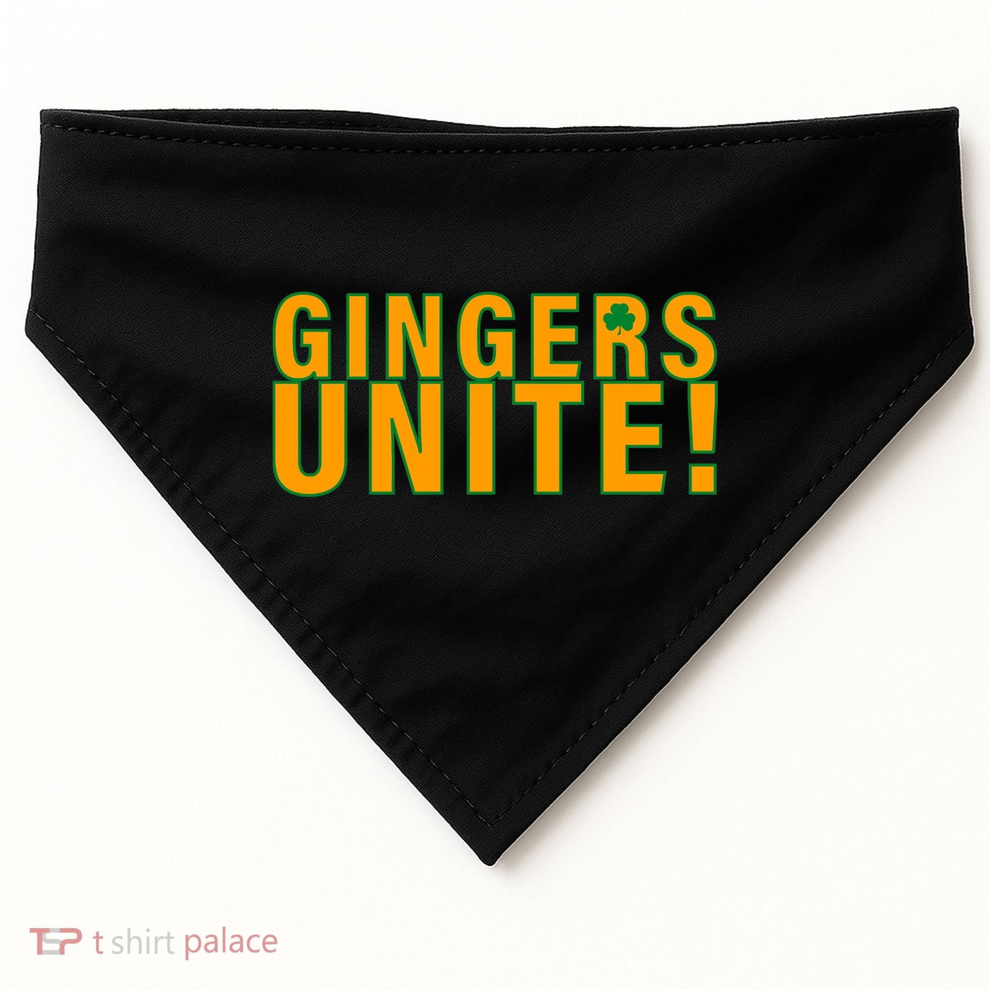 Gingers Unite St. Patrick's Day Irish USA-Made Doggie Bandana