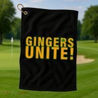 Gingers Unite St. Patrick's Day Irish Golf Towel thumb 1