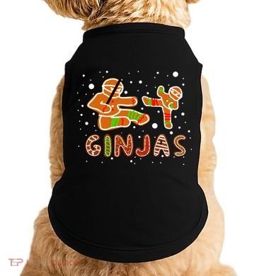Ginjas Funny Gingerbread Christmas Doggie Tank