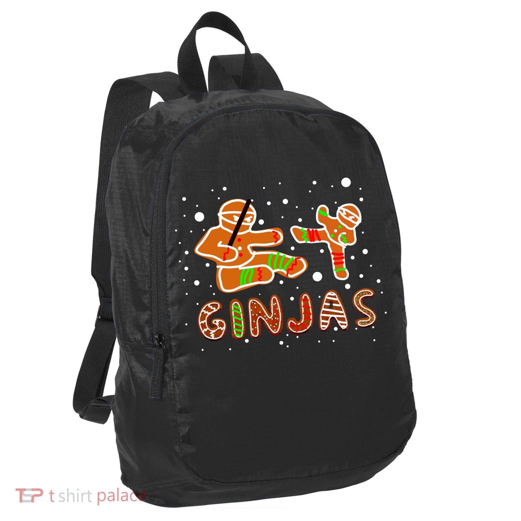 Ginjas Funny Gingerbread Christmas Port Authority Crush Ripstop Backpack