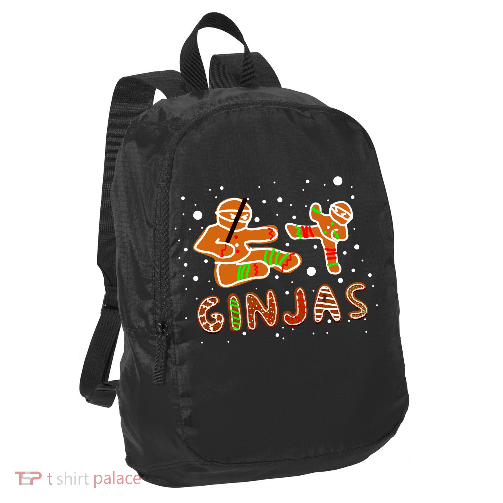 Ginjas Funny Gingerbread Christmas Port Authority Crush Ripstop Backpack