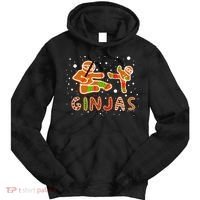 Ginjas Funny Gingerbread Christmas Tie Dye Hoodie thumb 0
