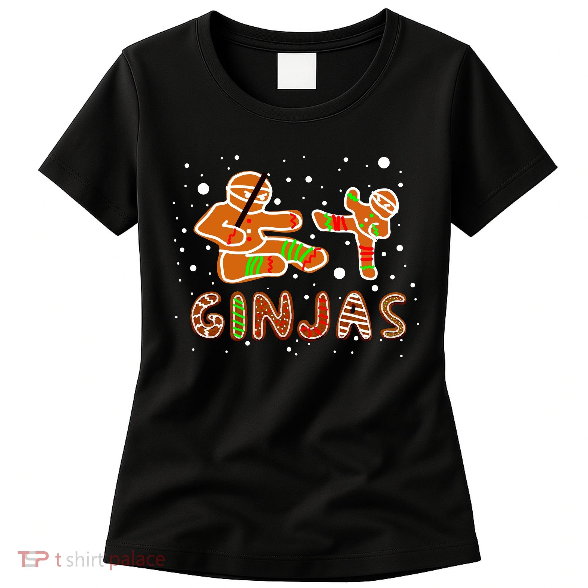 Ginjas Funny Gingerbread Christmas Women's T-Shirt