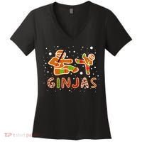 Ginjas Funny Gingerbread Christmas Women's V-Neck T-Shirt thumb 0