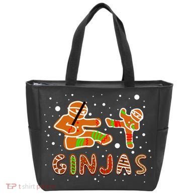 Ginjas Funny Gingerbread Christmas Tote Bag