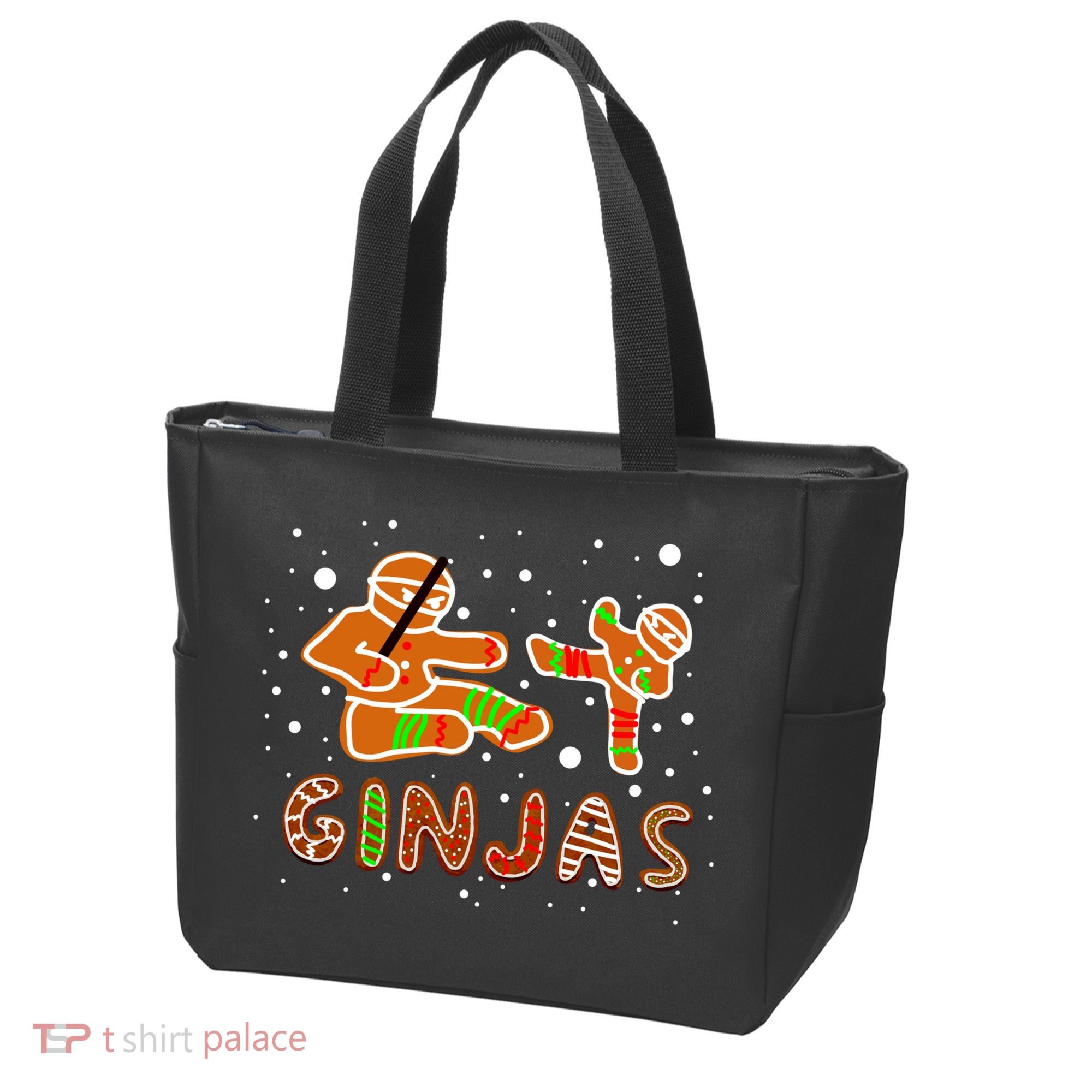 Ginjas Funny Gingerbread Christmas Tote Bag