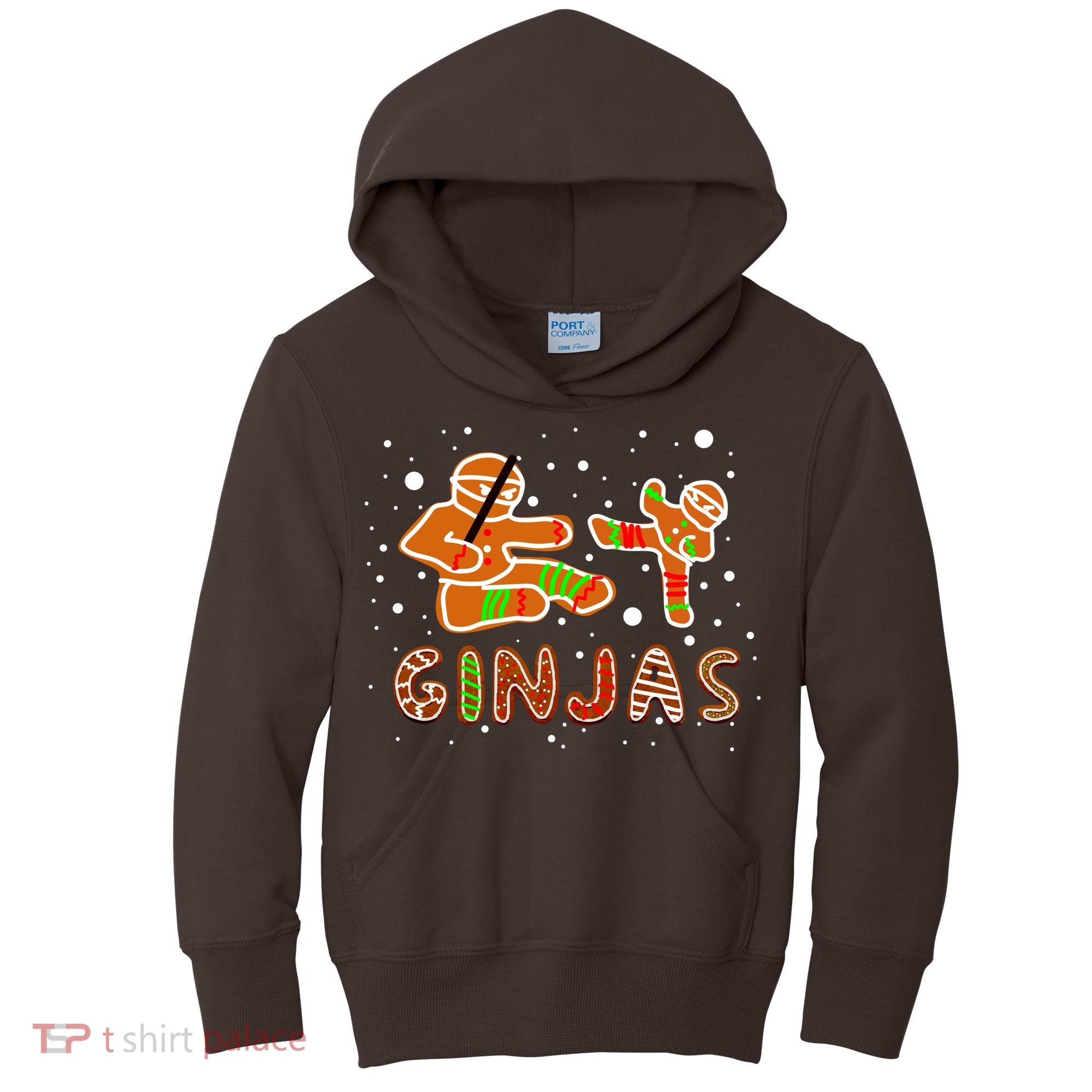Ginjas Funny Gingerbread Christmas Kids Hoodie