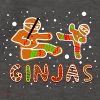 Ginjas Funny Gingerbread Christmas Vector Backpack thumb 2