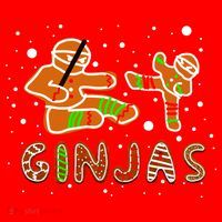 Ginjas Funny Gingerbread Christmas Santa Hat thumb 1