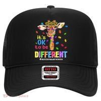Giraffe It's Ok To Be Different Autism Awareness Acceptance Cute Gift Hat thumb 0