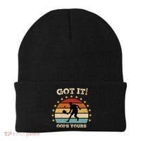 Got It Oops Yours Funny Pickleball Lovers Retro Distressed Gift Beanie thumb 0