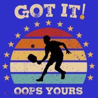 Got It Oops Yours Funny Pickleball Lovers Retro Distressed Gift Baby Bodysuit thumb 2