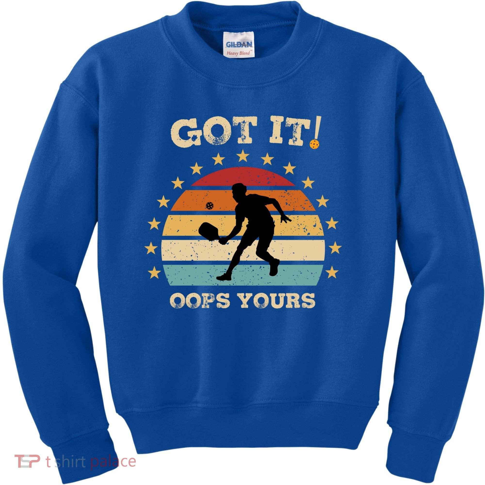 Got It Oops Yours Funny Pickleball Lovers Retro Distressed Gift Kids Sweatshirt