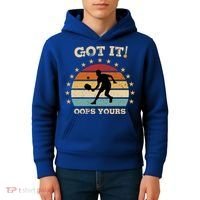 Got It Oops Yours Funny Pickleball Lovers Retro Distressed Gift Kids Hoodie thumb 4