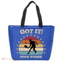 Got It Oops Yours Funny Pickleball Lovers Retro Distressed Gift Tote Bag thumb 0
