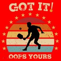 Got It Oops Yours Funny Pickleball Lovers Retro Distressed Gift Santa Hat thumb 1