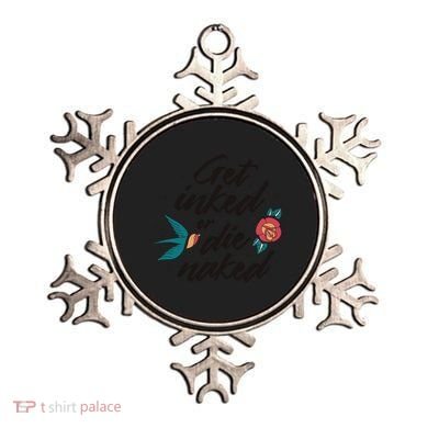 Get Inked Or Die Naked Tattoo Ornament
