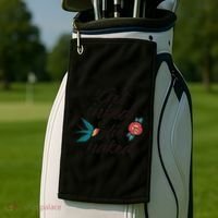 Get Inked Or Die Naked Tattoo Golf Towel thumb 2