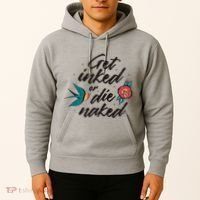 Get Inked Or Die Naked Tattoo Hoodie thumb 2