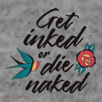 Get Inked Or Die Naked Tattoo Hoodie thumb 7