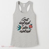 Get Inked Or Die Naked Tattoo Women's Tank Top thumb 0