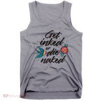 Get Inked Or Die Naked Tattoo Tank Top thumb 0