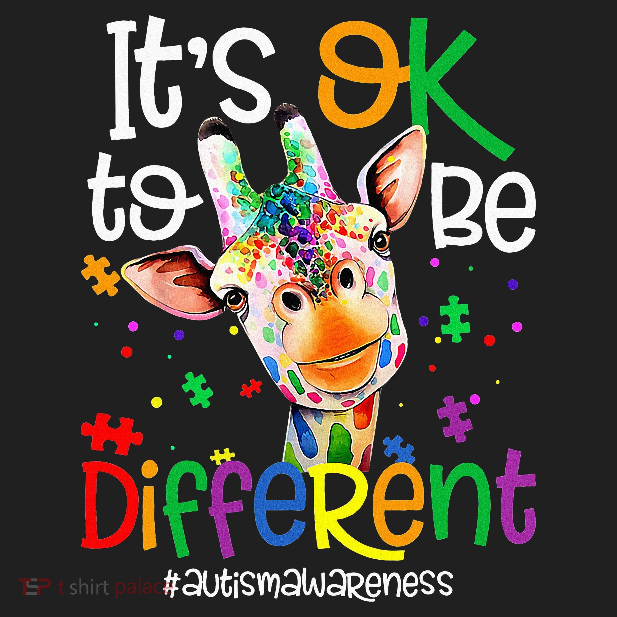 giraffe its okay to be different ASD Awareness Women's Sweatshirt