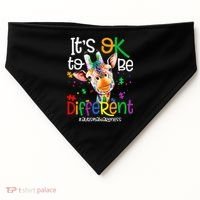 giraffe its okay to be different ASD Awareness USA-Made Doggie Bandana thumb 0