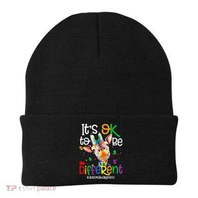 giraffe its okay to be different ASD Awareness Beanie