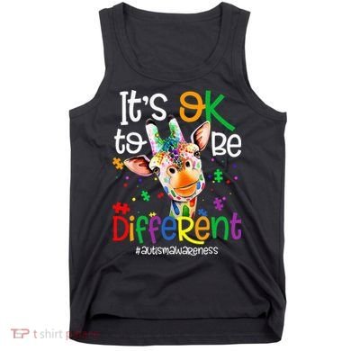giraffe its okay to be different ASD Awareness Tank Top