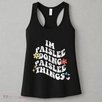 Groovy Im Paislee Doing Paislee Things Funny MotherS Day Women's Tank Top thumb 3
